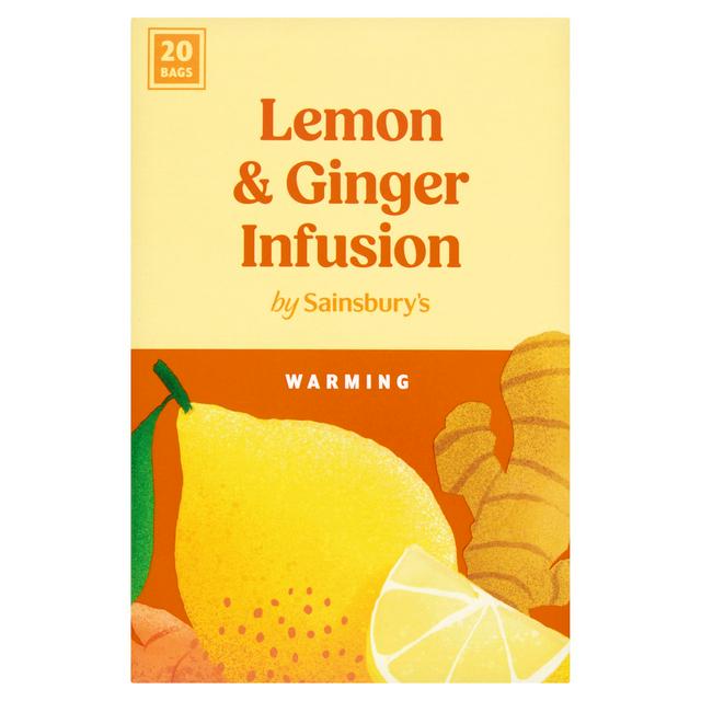 Sainsbury's Infusions Lemon & Ginger Tea Bags x20