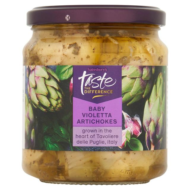 Sainsbury's Italian Baby Violetta Artichokes, Taste the Difference 280g