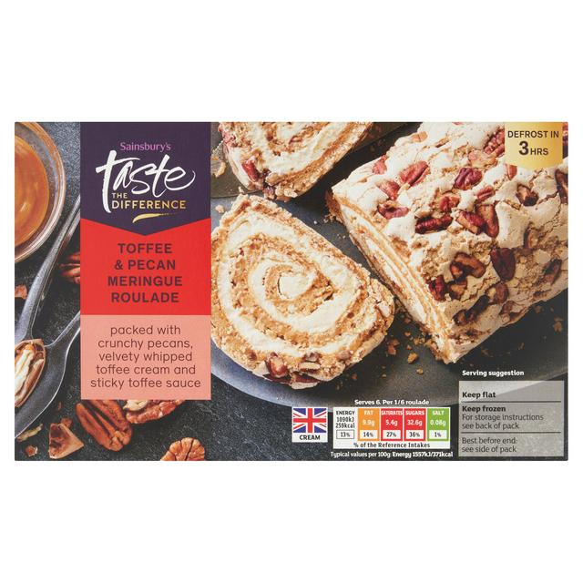 Sainsbury's Toffee & Pecan Roulade Dessert, Taste the Difference 420g (serves 6)