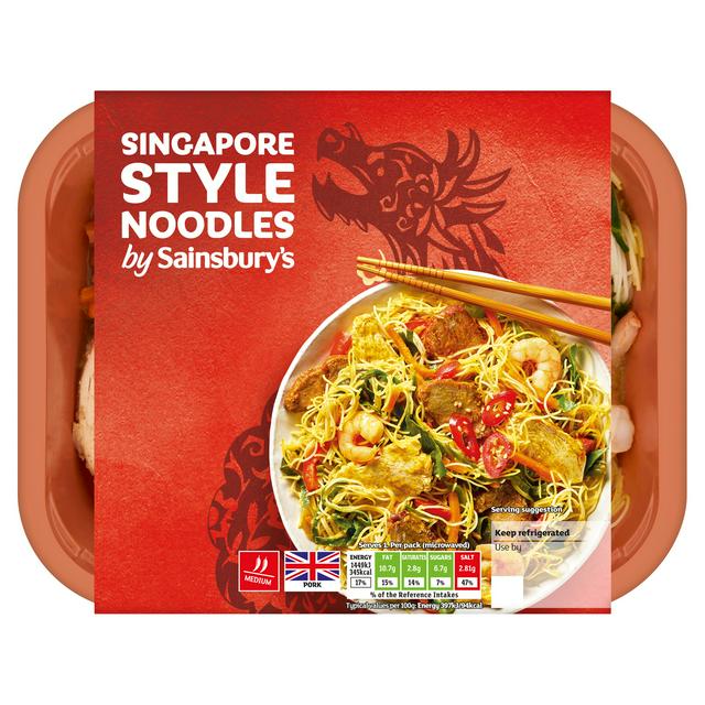 Sainsbury's Singapore Style Noodles Ready Meal for 1 400g