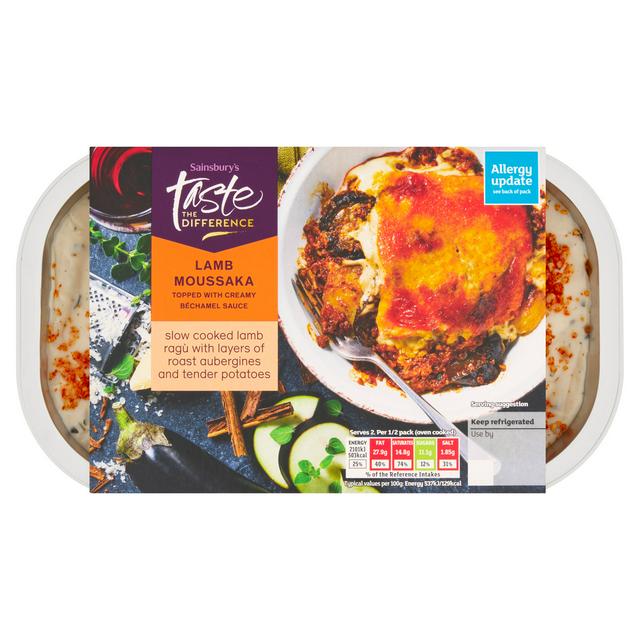 Sainsbury's Lamb Moussaka, Taste the Difference 800g (Serves 2)