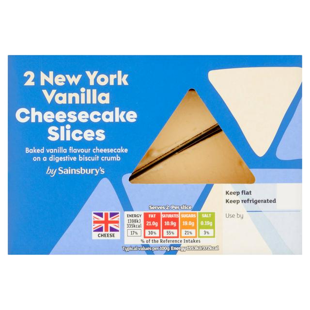 Sainsbury's Vanilla Cheesecake Slices 2x90g