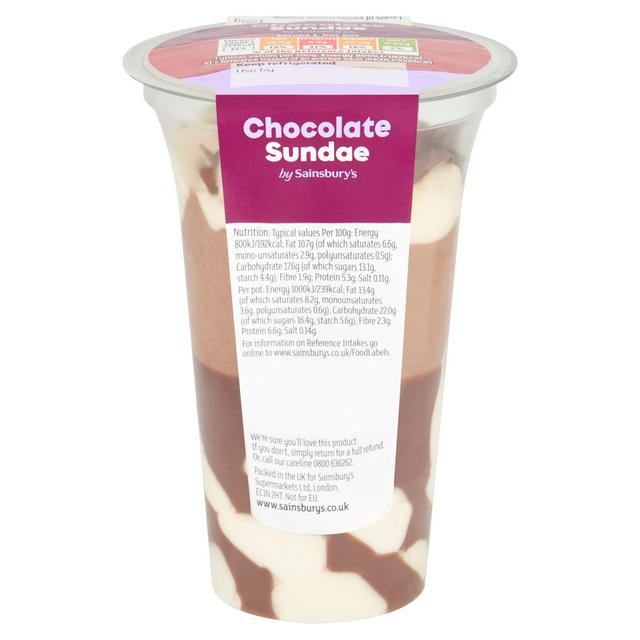 Sainsbury's Triple Chocolate Sundae 125