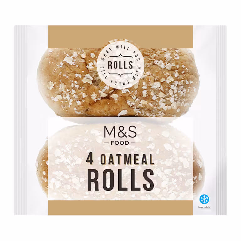 M&S 4 Oatmeal Rolls