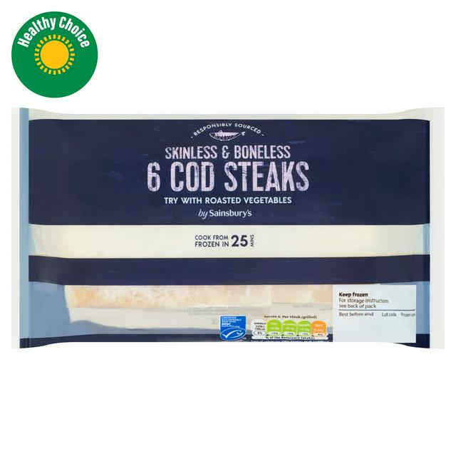 Sainsbury's Cod Steaks 520g
