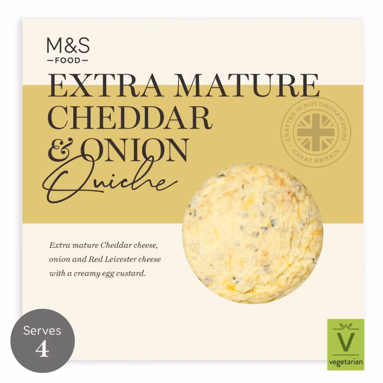 M&S Cheese & Onion Quiche
