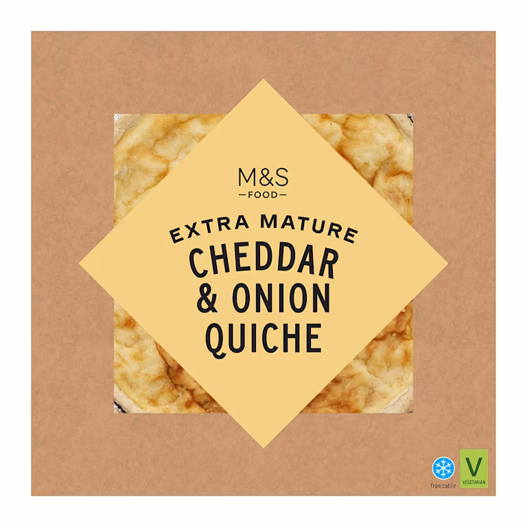 M&S Extra Mature Cheese & Onion Quiche