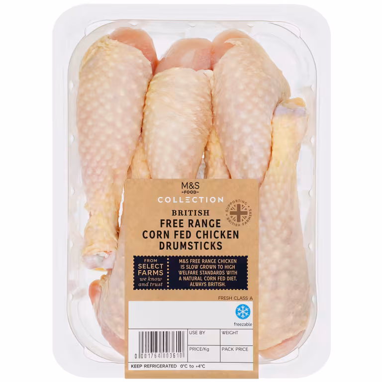 M&S Collection British Free Range Corn Fed Chicken Drumsticks