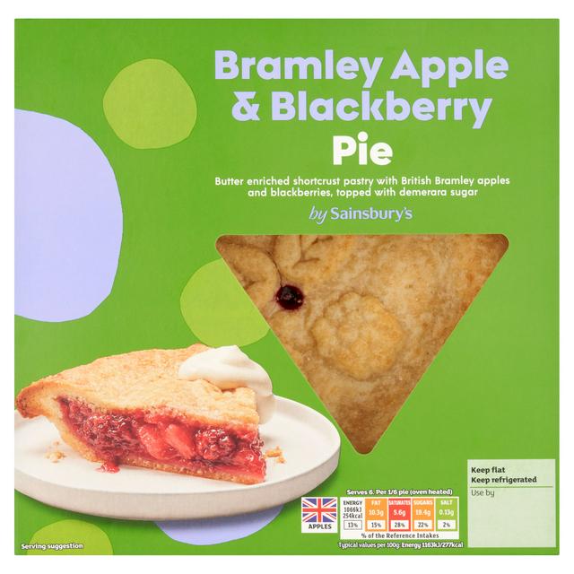 Sainsbury's Apple & Blackberry Pie Dessert 550g