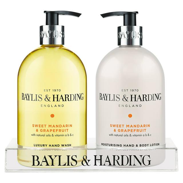 Baylis & Harding Handwash & Body Lotion Gift Set, Sweet Mandarin & Grapefruit x2