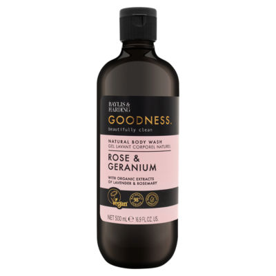 Baylis & Harding Goodness Rose & Geranium Body Wash 500ml