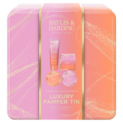 Baylis & Harding Jojoba, Vanilla & Almond Oil Luxury Pamper Tin Gift Set
