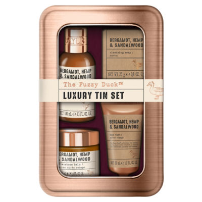 Baylis & Harding The Fuzzy Duck Bergamot, Hemp & Sandalwood Men's Luxury Grooming Tin Gift Set