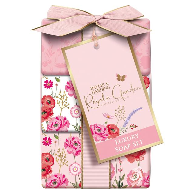 Baylis & Harding Royale Garden 3 x 100g Luxury Soap Gift Set, Limited Edition
