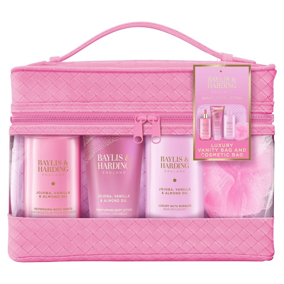 Baylis & Harding Jojoba, Vanilla & Almond Oil Luxury Vanity Bag Gift Set