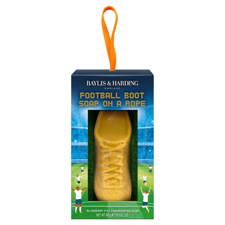 Baylis & Harding Football Boot Soap on a Rope Blueberry Fizz Soap 180g