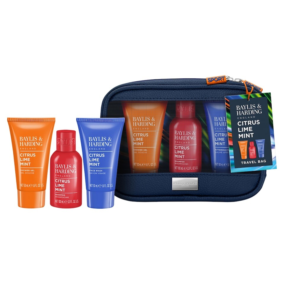 Baylis & Harding Citrus, Lime & Mint Men's Travel Bag Gift Set