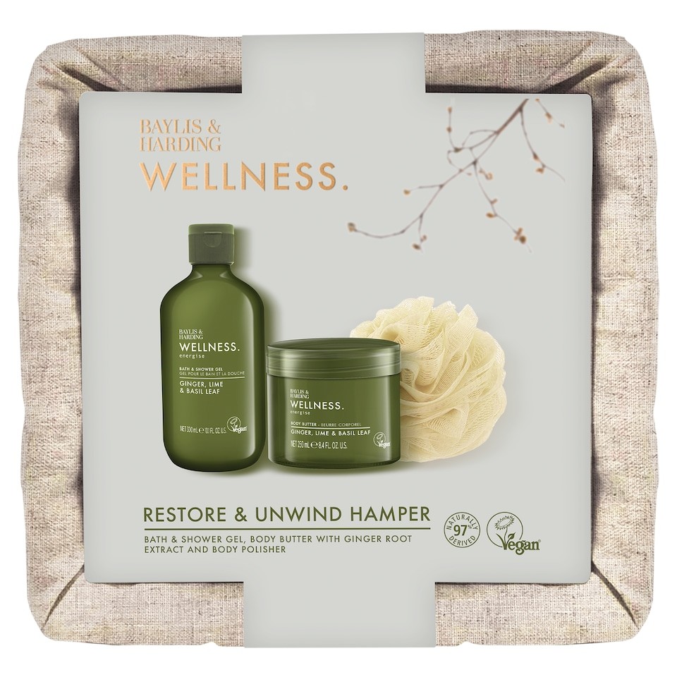 Baylis & Harding Wellness Restore & Unwind Hamper Gift Set
