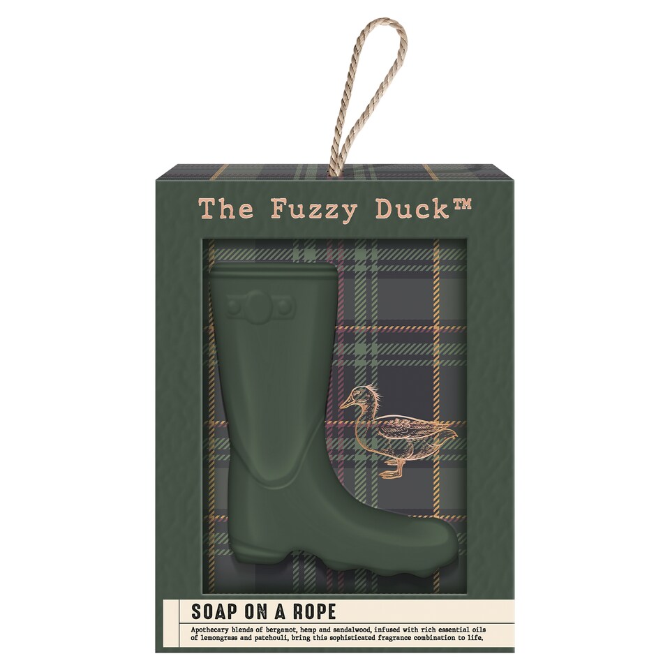 Baylis & Harding The Fuzzy Duck Bergamot, Hemp & Sandalwood Wellie Soap On a Rope 250g