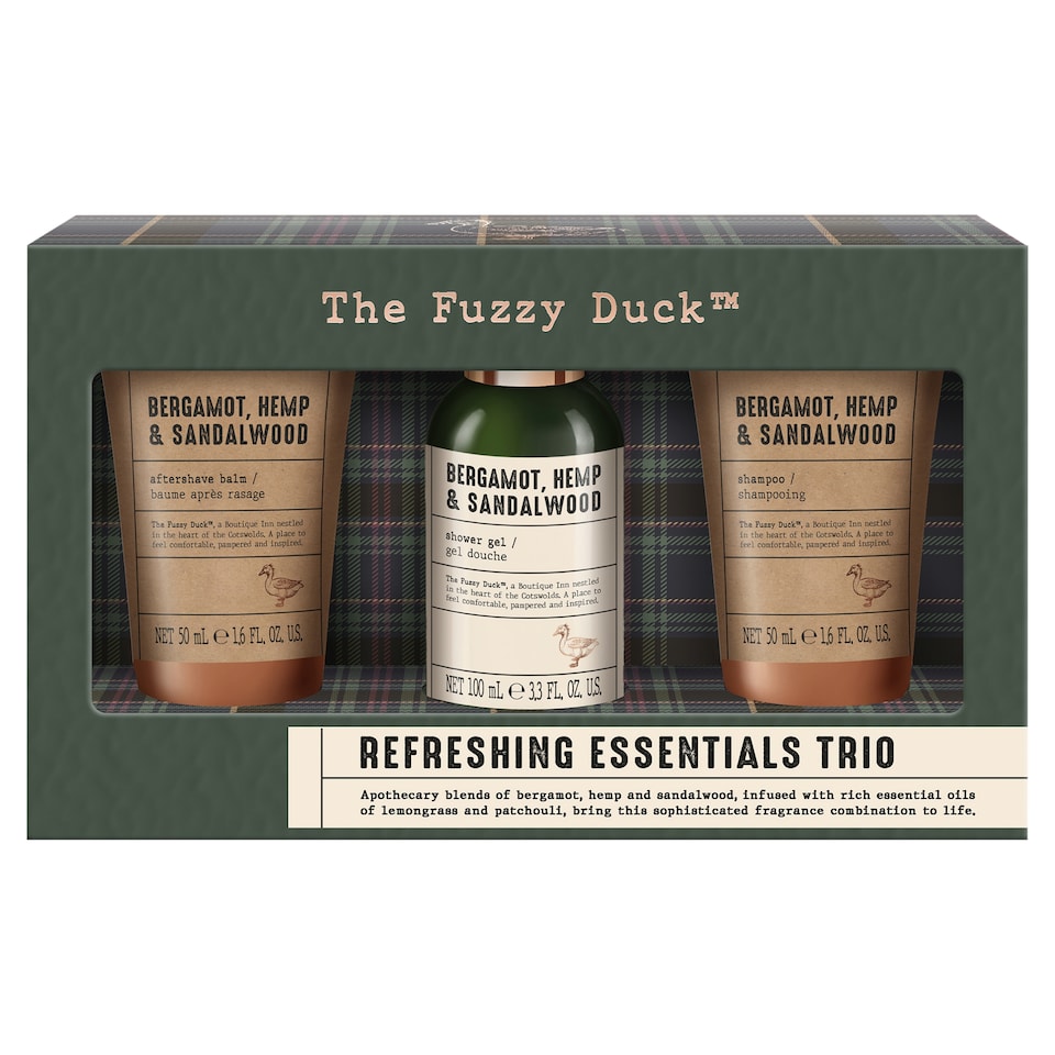 Baylis & Harding The Fuzzy Duck Bergamot, Hemp & Sandalwood Men's Refreshing Essentials Gift Set