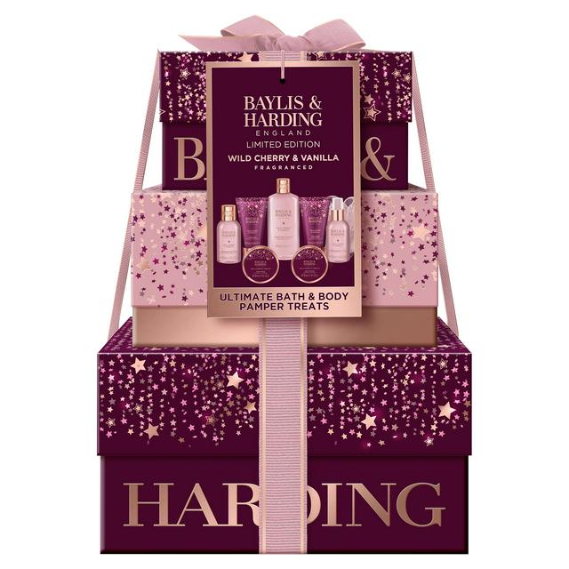 Baylis & Harding Wild Cherry & Vanilla Ultimate Bath & Body Pamper Treats, Limited Edition