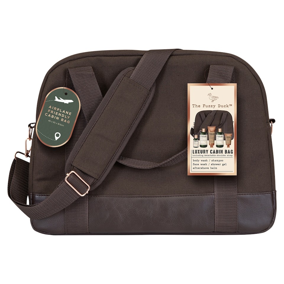 Baylis & Harding The Fuzzy Duck Bergamot, Hemp & Sandalwood Men's Travel Essentials Cabin Bag Gift Set