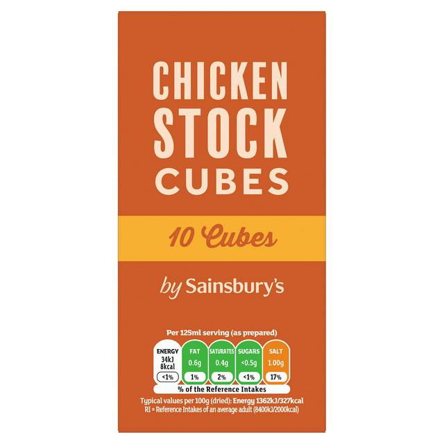 Sainsbury's Stock Cubes, Chicken 10x10g