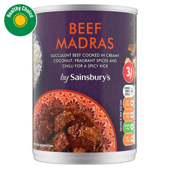 Sainsbury's Beef Madras Curry 392g