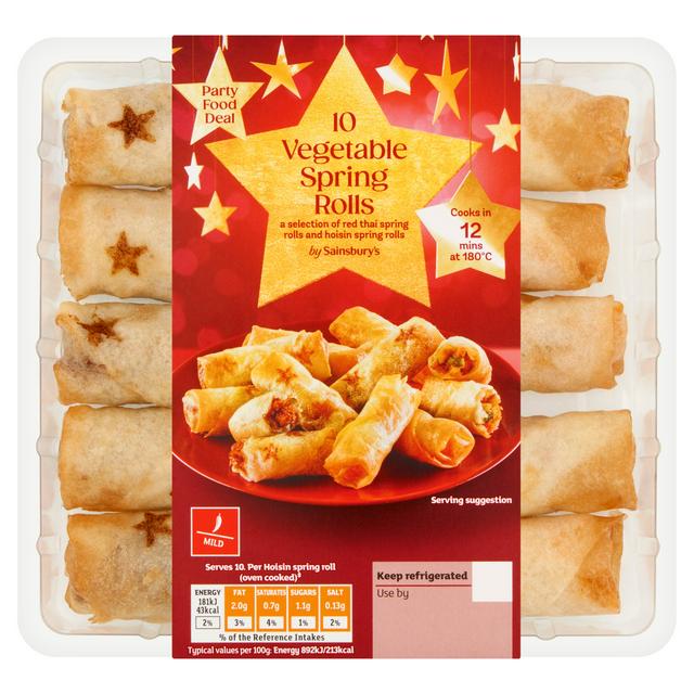 Sainsbury's Vegetable Spring Roll Selection x10 210g