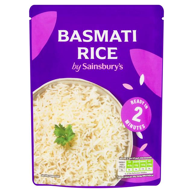 Sainsbury's Microwave Rice Basmati 250g