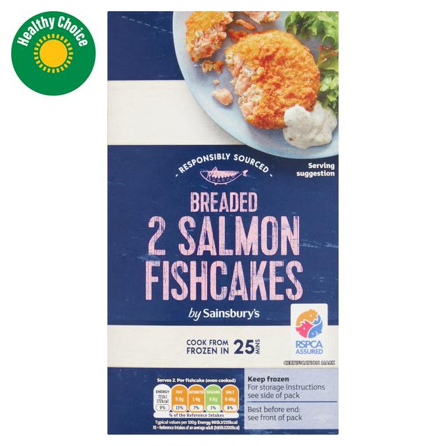 Sainsbury's Atlantic Salmon Fishcakes x2 170g