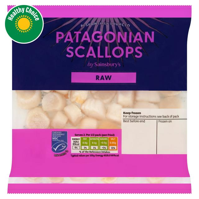 Sainsbury's Raw Patagonian Scallops MSC 200g