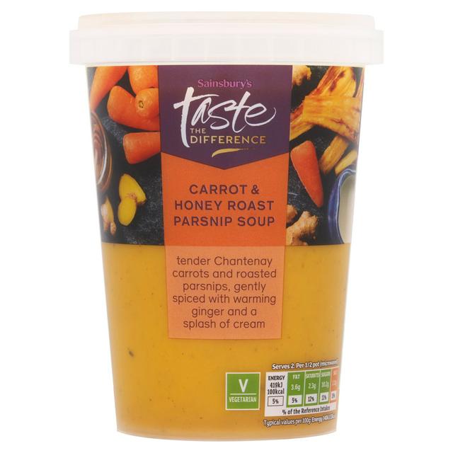 Sainsbury's Carrot & Honey Roast Parsnip Soup, Taste the Difference 600g