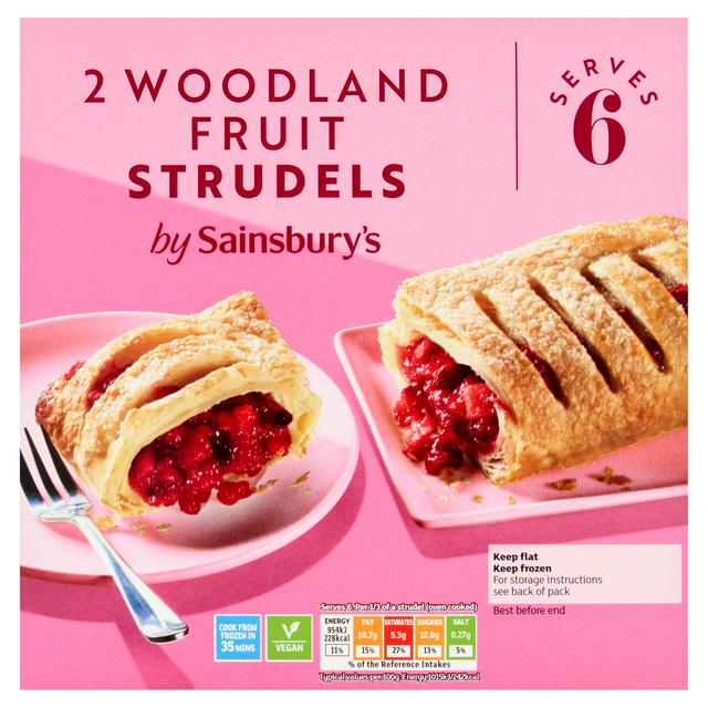 Sainsbury's Woodland Fruit Strudel x2 600g (Serves 6)