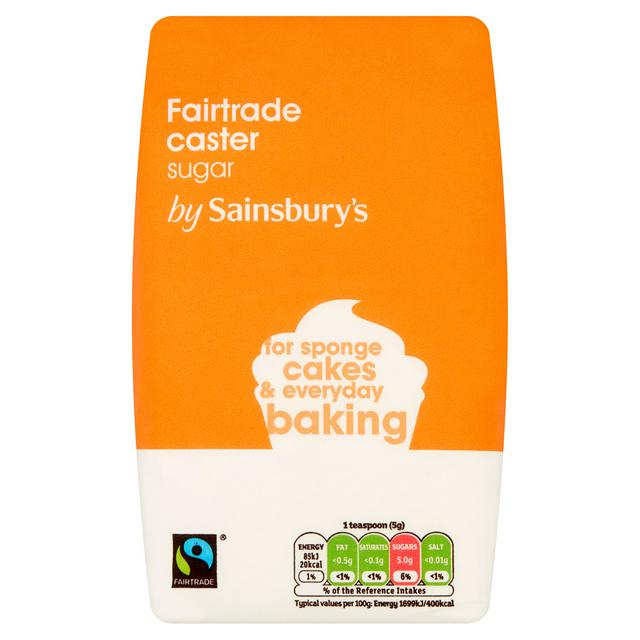 Sainsbury's Fairtrade White Caster Sugar 1kg