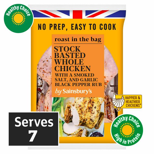 Sainsbury's 1.9kg Stock Basted Whole Chicken