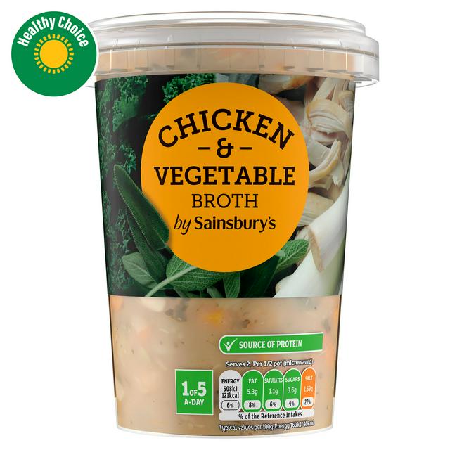 Sainsbury's Chicken & Vegetable Broth 600g