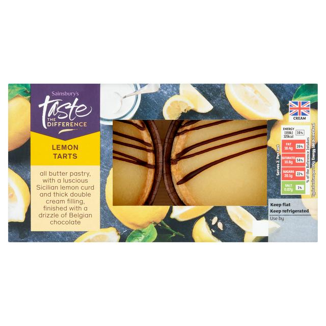 Sainsbury's Lemon Tarts, Taste the Difference 146g