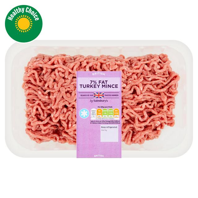 Sainsbury's 7% Fat Fresh British Turkey Mince 750g