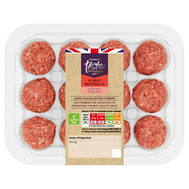 Sainsbury's Beef Meatballs, Taste the Difference 350g