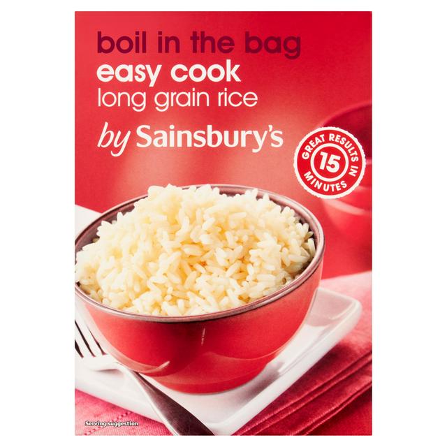 Sainsbury's Boil In The Bag White Rice 4x125g