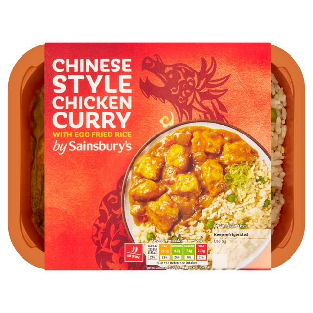 Sainsbury's Chinese Chicken Curry & Rice Ready Meal For 1 400g