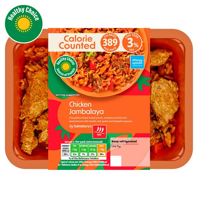 Sainsbury's Chicken Jambalaya, Be Good To Yourself Ready Meal for 1 400g