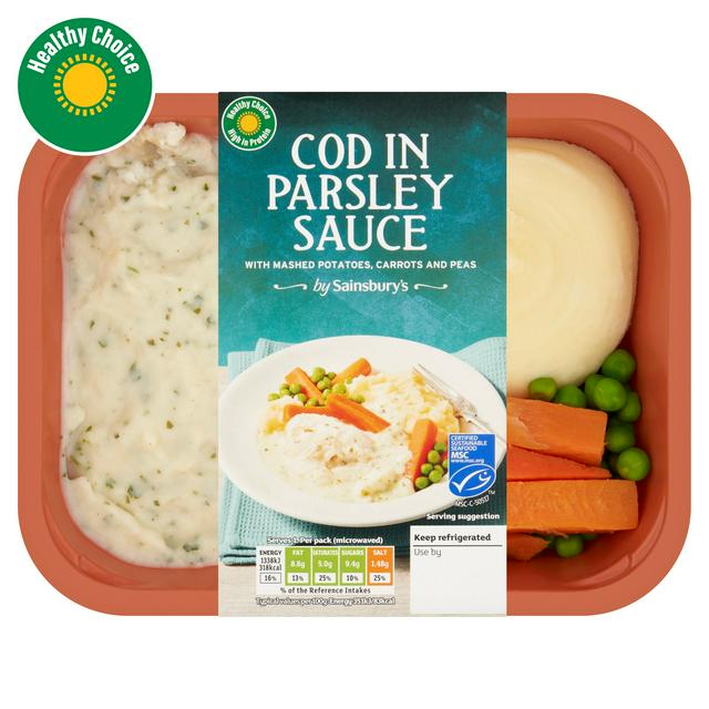 Sainsbury's Cod in Parsley Sauce 400g (Serves 1)