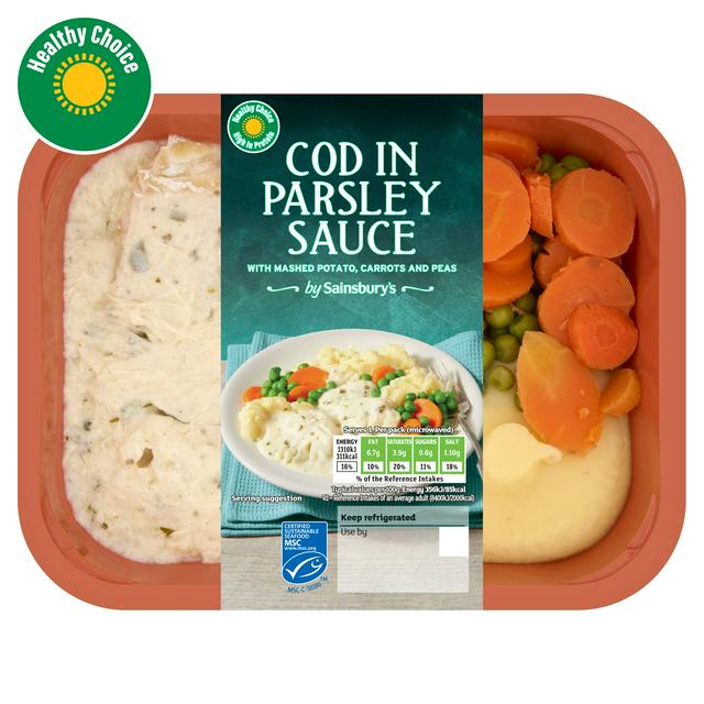Sainsbury's Cod in Parsley Sauce 400g (Serves 1)