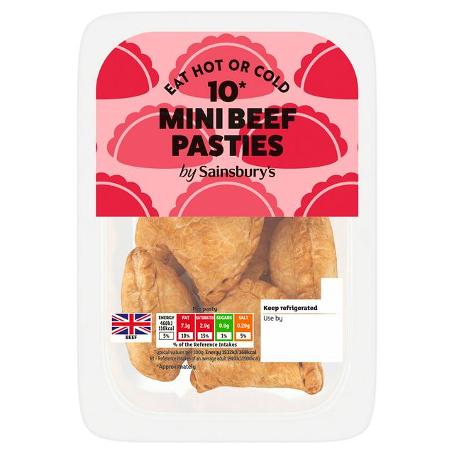 Sainsbury's Mini Beef Pasties x10 300g