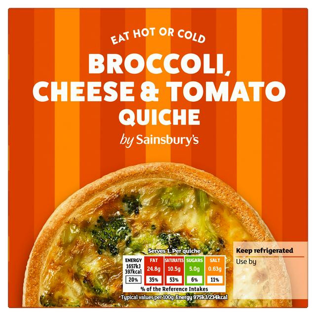 Sainsbury's Broccoli, Tomato & Cheese Quiche 170g