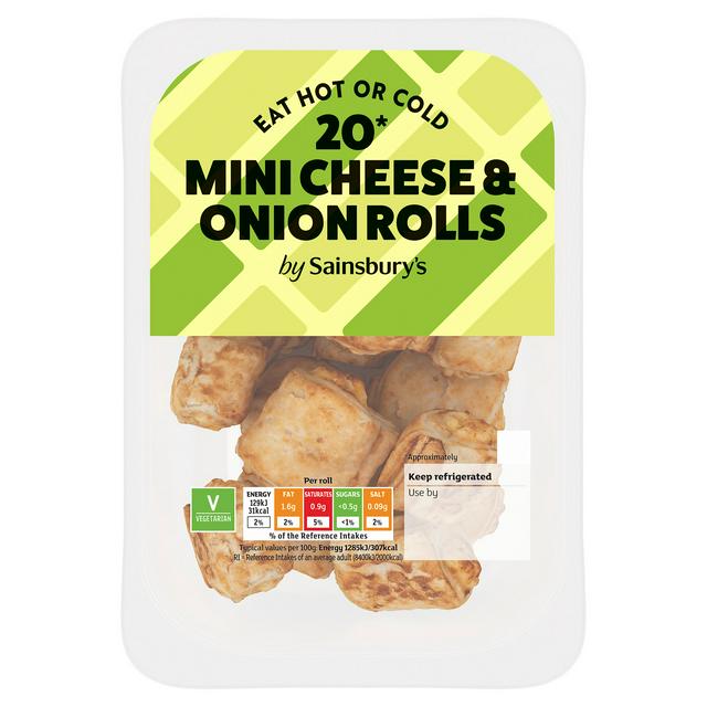Sainsbury's Mini Cheese & Onion Rolls x20 200g