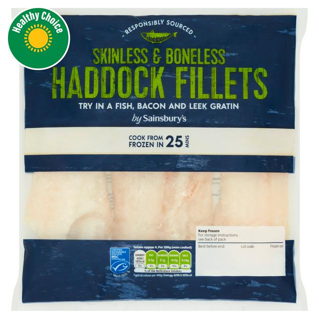 Sainsbury's Haddock Fillet Portion 360g
