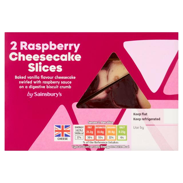 Sainsbury's Raspberry Cheesecakes 2x100g